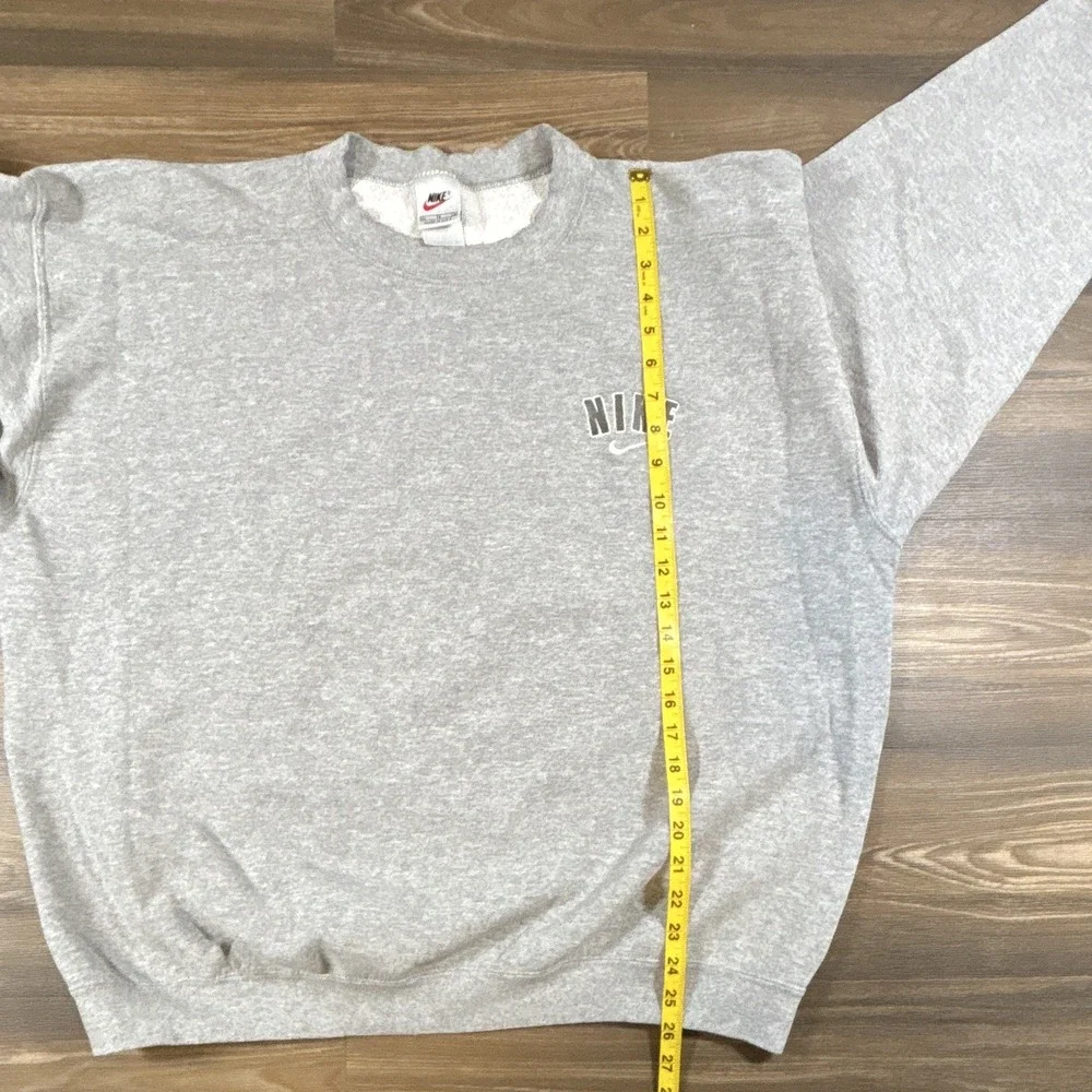 Nike Men's Gray Fleece Logo Pullover Crew Neck Sweatshirt Solid XL